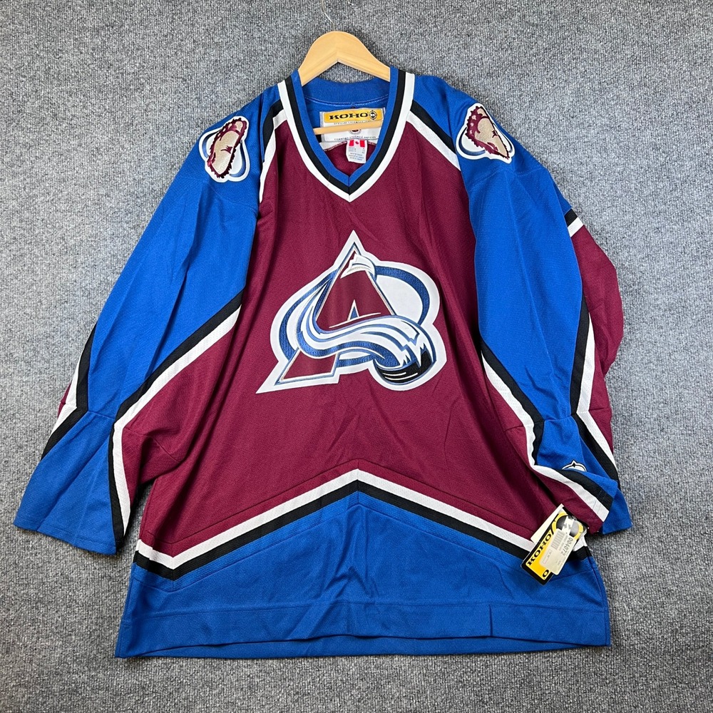 Vintage Colorado Avalanche Jersey Mens XL Koho NHL Hockey Stitched NEW NOS 90s